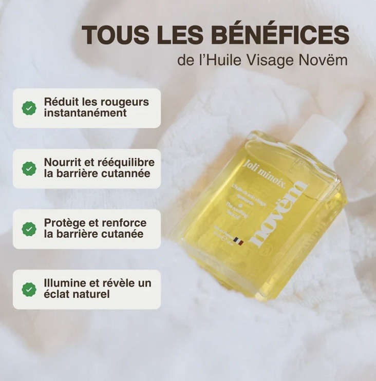 Huile visage régénérante anti-rougeurs pour peaux sensibles à l'huile de noix BIO – Image 5